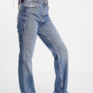 ASOS straight jeans with split hem